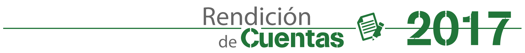 Rendición de cunetas 2017