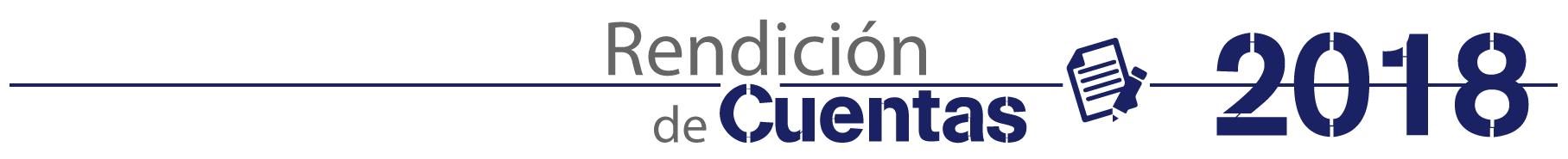 Rendición de cunetas 2018