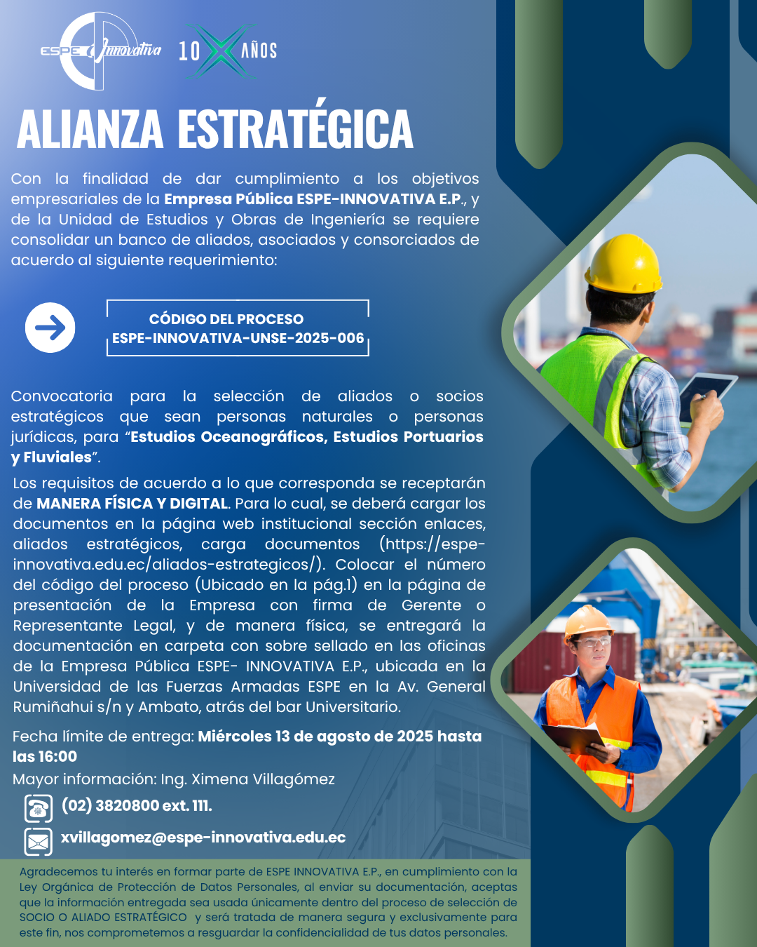 CÓDIGO DE PROCESO: ESPE-INNOVATIVA-UNSE-2025-006-1