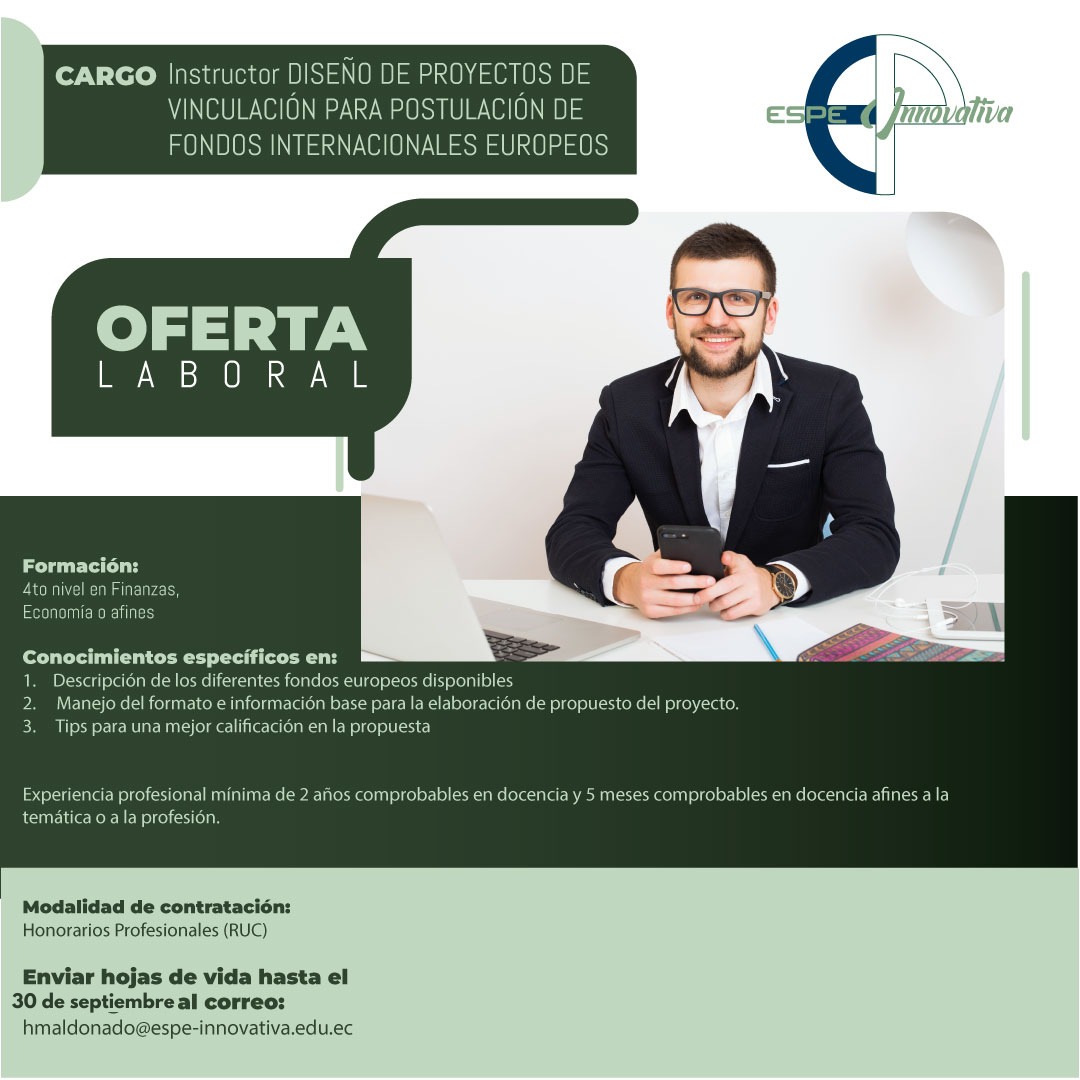 INSTRUCTOR DISEÑO DE PROYECTOS